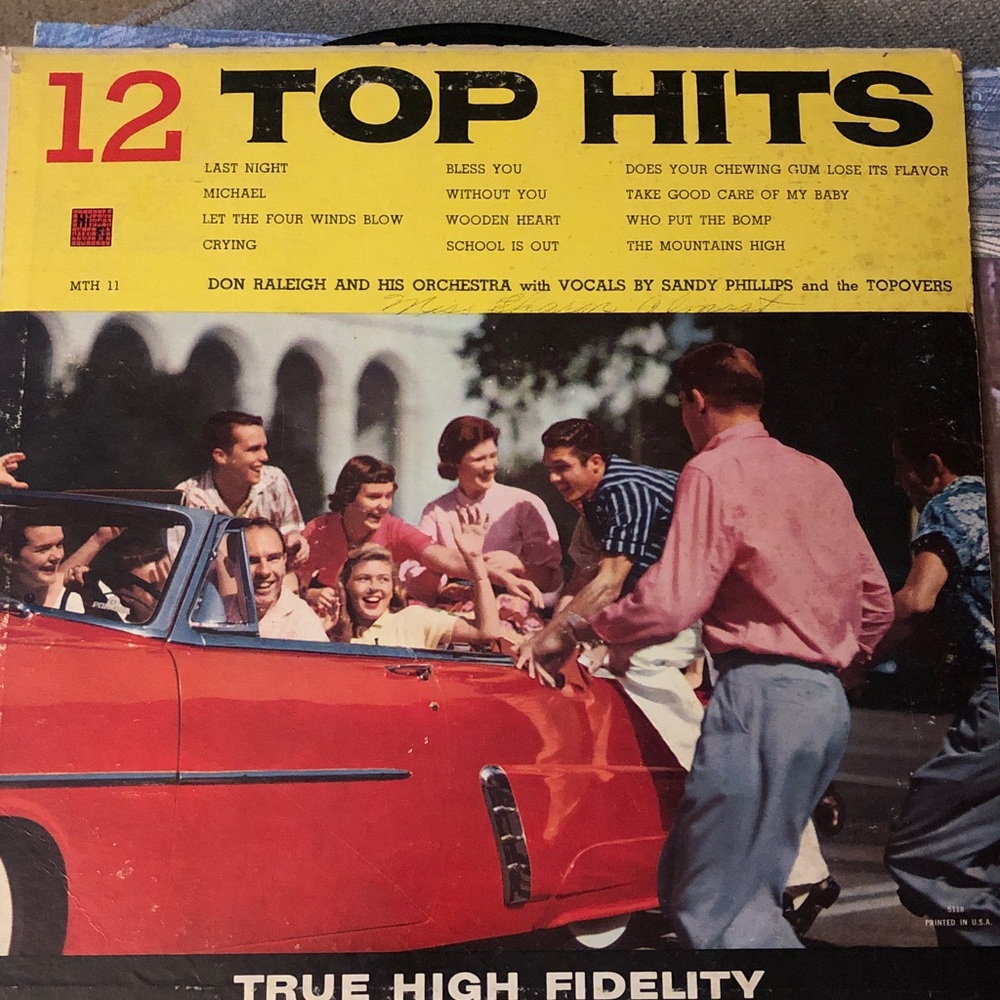 Vintage 12 Top Hits Vinyl Record